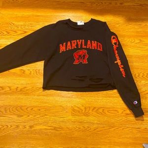 Champion University of Maryland sweatshirt, like new, black